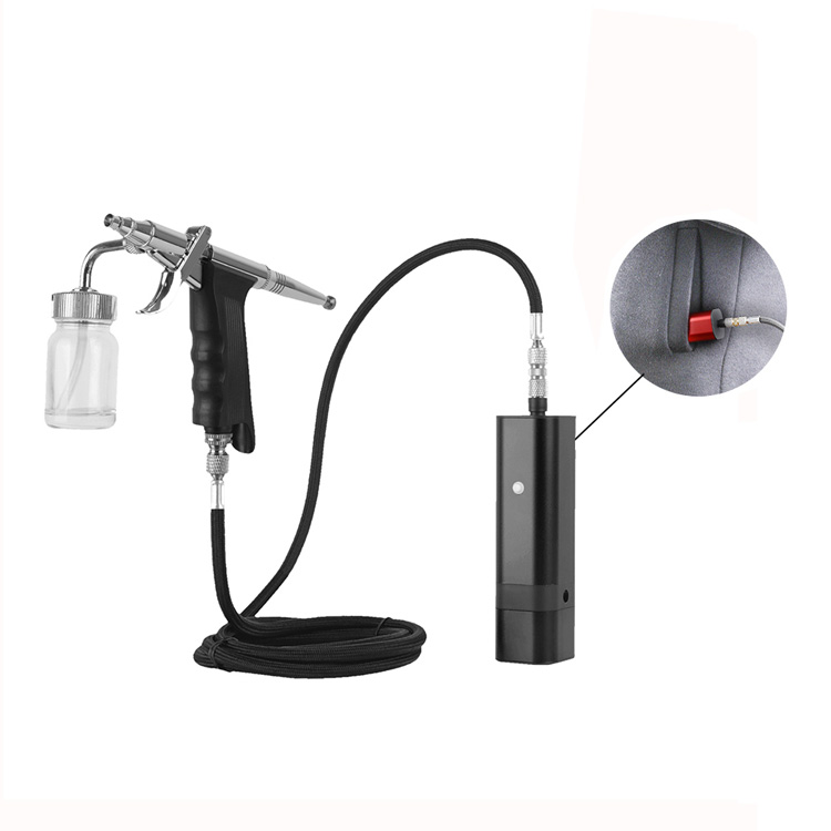 Automatische draadloze airbrush-make-upset met zijtoevoerbeker