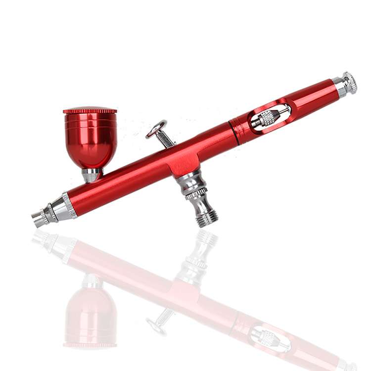 Enkele actie push-type airbrush